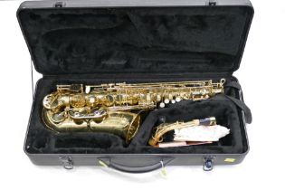Cased Stag Model 77-SA saxophone