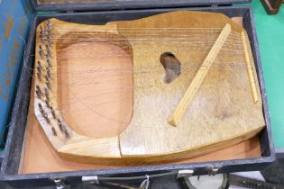 Cased Lyre instrument