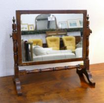 Wooden dressing table mirror