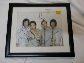 Framed photograph of Take That