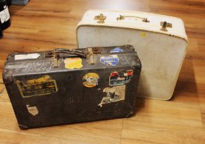 Two vintage suitcases