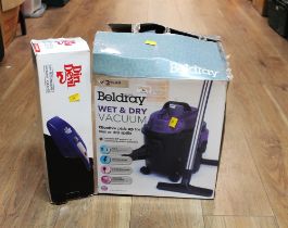 Beldray Wet & Dry vacuum in box and Dirt Devil rechargeable vacuum cleaner