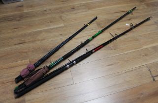Three fishing rods, Abu Garcia,