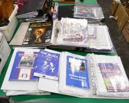 10 folders of Carlisle United Football Club Blues programmes,