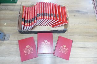 Twenty volumes of The Children's Britannica published 1996