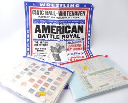 Collection of stamps and Royal Mail Mint stamp presentation packs, quantity of Whitehaven ephemera,