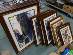 Quantity of pictures and prints including James Stephenson photographs