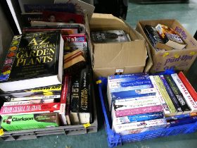 Four boxes of books