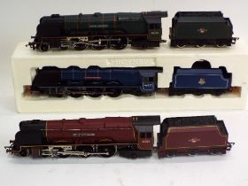 Three Hornby 00 gauge boxed locomotives City of Litchfield, City of Nottingham,