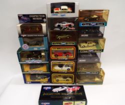 Collection of boxed diecast vehicles, mostly Corgi,