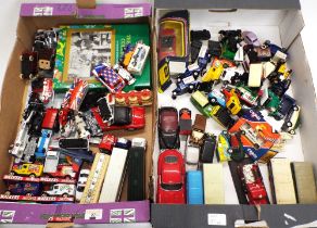 Two boxes of diecast vehicles,