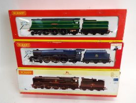 Three Hornby 00 gauge boxed locomotives, Clovelly,