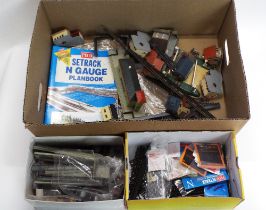 Box of N gauge track,