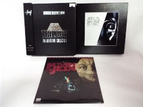 Laser discs, boxed, Star Wars trilogy, wide screen collectors edition, the definitive collection,