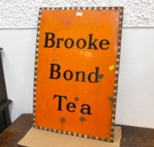 Vintage tin advertising sign for Brooke Bond Tea,