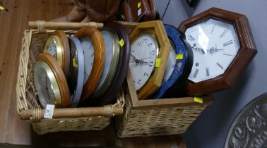 Two baskets of clocks