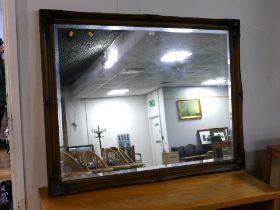 Large overmantle wall mirror,