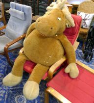 Giant reindeer soft toy,