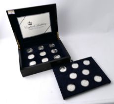 Cased set of Queen Elizabeth II 2006 Birthday silver proof coin collection, limited edition,