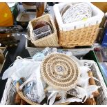 Wicker baskets and dream catchers