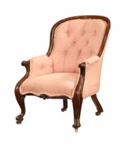 A Victorian gentleman's armchair,