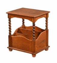 An oak bedside cabinet,