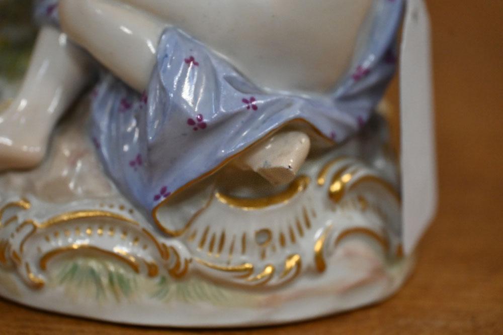 Meissen a mythological figure group Europa and The Bull, - Image 10 of 10