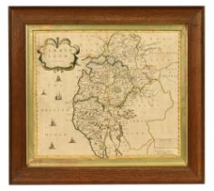 A pair of maps of Cumberland and Westmorland, by Robert Morden, 18th century,