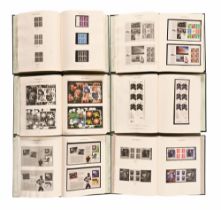 Six Windsor albums of GB stamps, in well presented albums, booklet panes, Olympic single stamp sets,