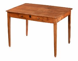 A French cherrywood dining table,