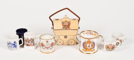 An Edward VIII Coronation biscuit barrel,