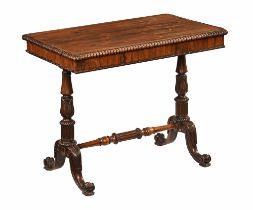 A Victorian rosewood side table, attributed to Gillows of Lancaster,