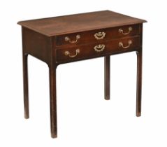 A George III mahogany side table,