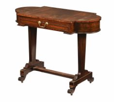 A Regency rosewood shaped occasional table,