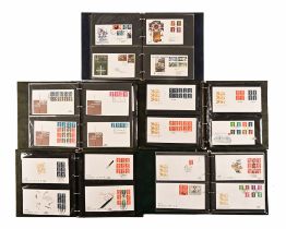 Five volumes of GB first day covers, in well presented albums.