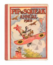 A Pip and Squeak children's annual dated 1923, taken from The Daily Mirror newspapers.