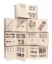 Seven Windsor albums of Mint GB stamps, in well presented albums, Mint sets,