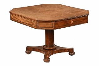 A William IV mahogany rent table,