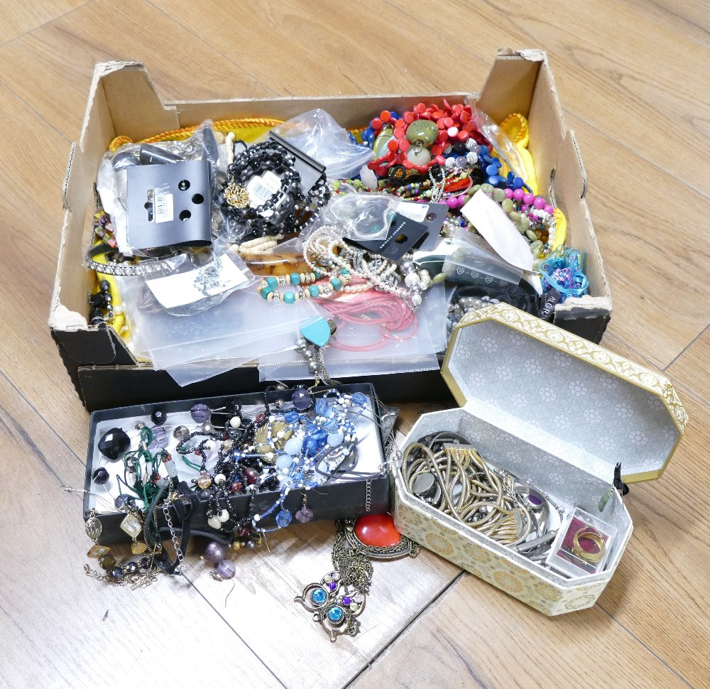 Box of costume jewellery