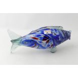 Murano style blown glass fish,