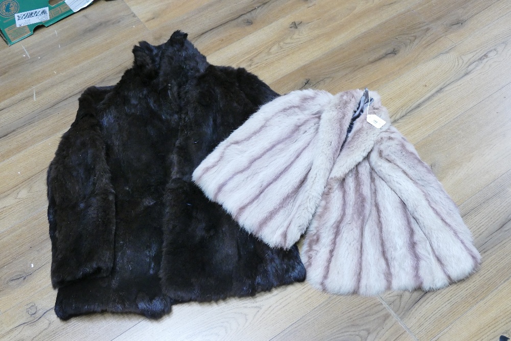 Ladies fur jacket and cape
