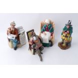 Four Royal Doulton figurines "Stop Press", "Forty Winks",