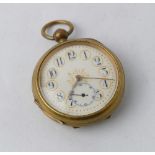 Late 19th century enamelled gentleman's pocket watch