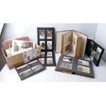 Box of vintage photographs and photograph albums,