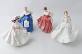 Four Royal Doulton figurines, Sunday Best, Fair Lady,