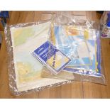 Two plastic packs of Admiralty maritime and river maps