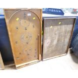 Chad Valley Bagatelle board and wooden games tray