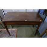 19th century mahogany turnover top table