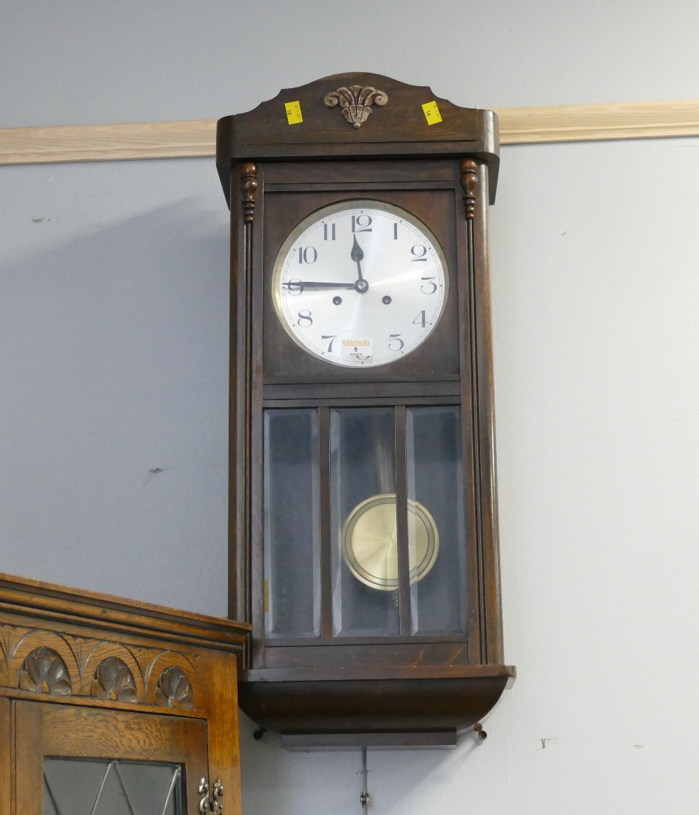 Oak wall clock,