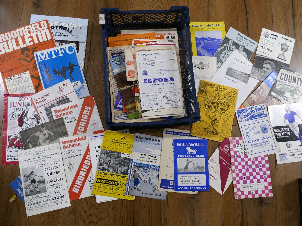 Vintage football programmes from small clubs